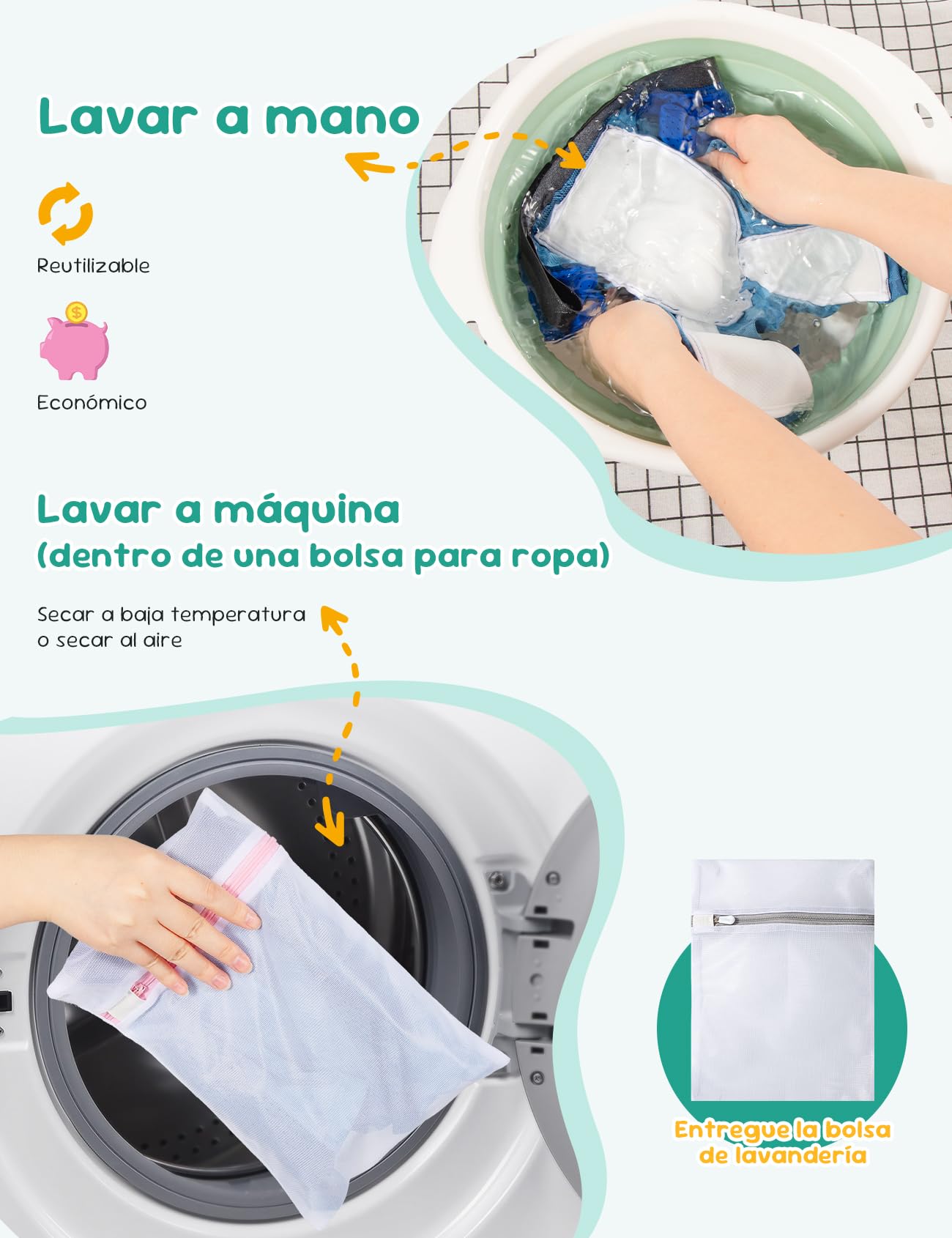 Carer Pack de 2 Calzoncillos de Incontinencia para Niños Boxer para Incontinencia Leve 40 ml Capacidad de Absorción Camuflaje Transpirable Ligero Suave Reutilizable Negro y Azul Oscuro