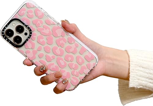 Miniatura 6 de Funda para iPhone 14 para mujer, diseño femenino de leopardo rosa, diseño femenino de dibujos animados, para niñas y adolescentes, funda de TPU