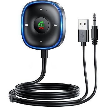 2026 New & Aux Bluetooth Receiver Bluetooth Receiver, Dual Connection, Plug & Play, Bluetooth Receiver, Microphone, Noise Cancelling, Bluetooth 5.3, Aux Reception, Car Stereo Bar, Home Stereo, Music Streaming, Hands-free Calling, TELEC Certified