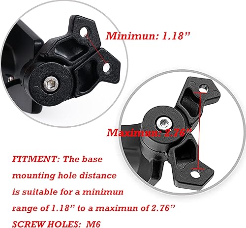 Miniatura 5 de Espejos retrovisores para motocicleta, espejos laterales giratorios ajustables para Honda CBR250R CBR500R CBR650R CBR1000R Kawasaki ZX6R ZX10R Ninja