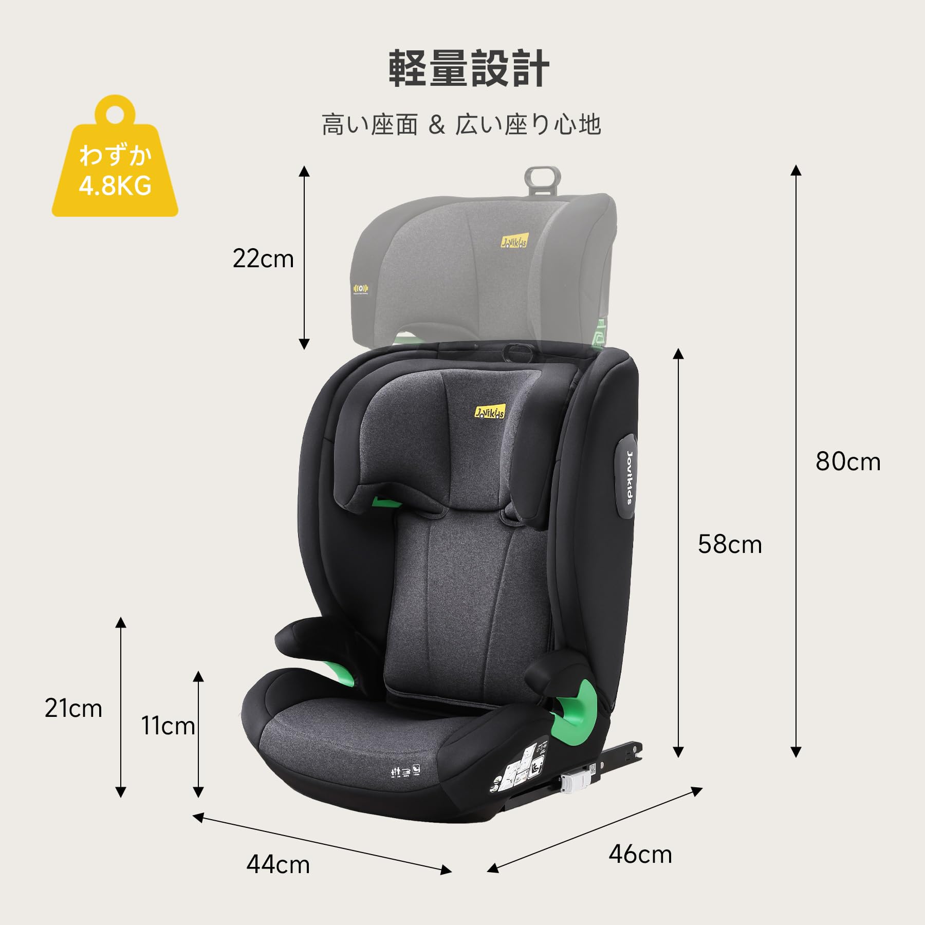 チャイルドシート isofix LCP KIDS ドイツ Amazon | Jovikids チャイルドシート ISOFIX、 i-Size R129適合 100