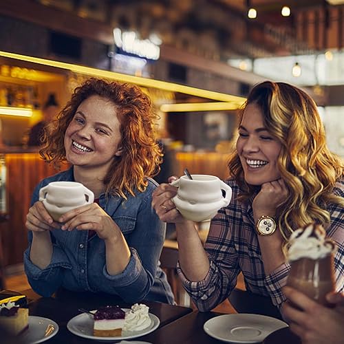 Miniatura 3 de Lindas tazas de café, tazas de café divertidas de 13 onzas para mujeres, taza de cerámica de vientre grueso, regalos de broma para hombres, regalos