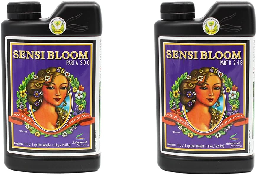 1 Liter : Advanced Nutrients pH Perfect Sensi Bloom Part A+B Soil Amendments, 1 L