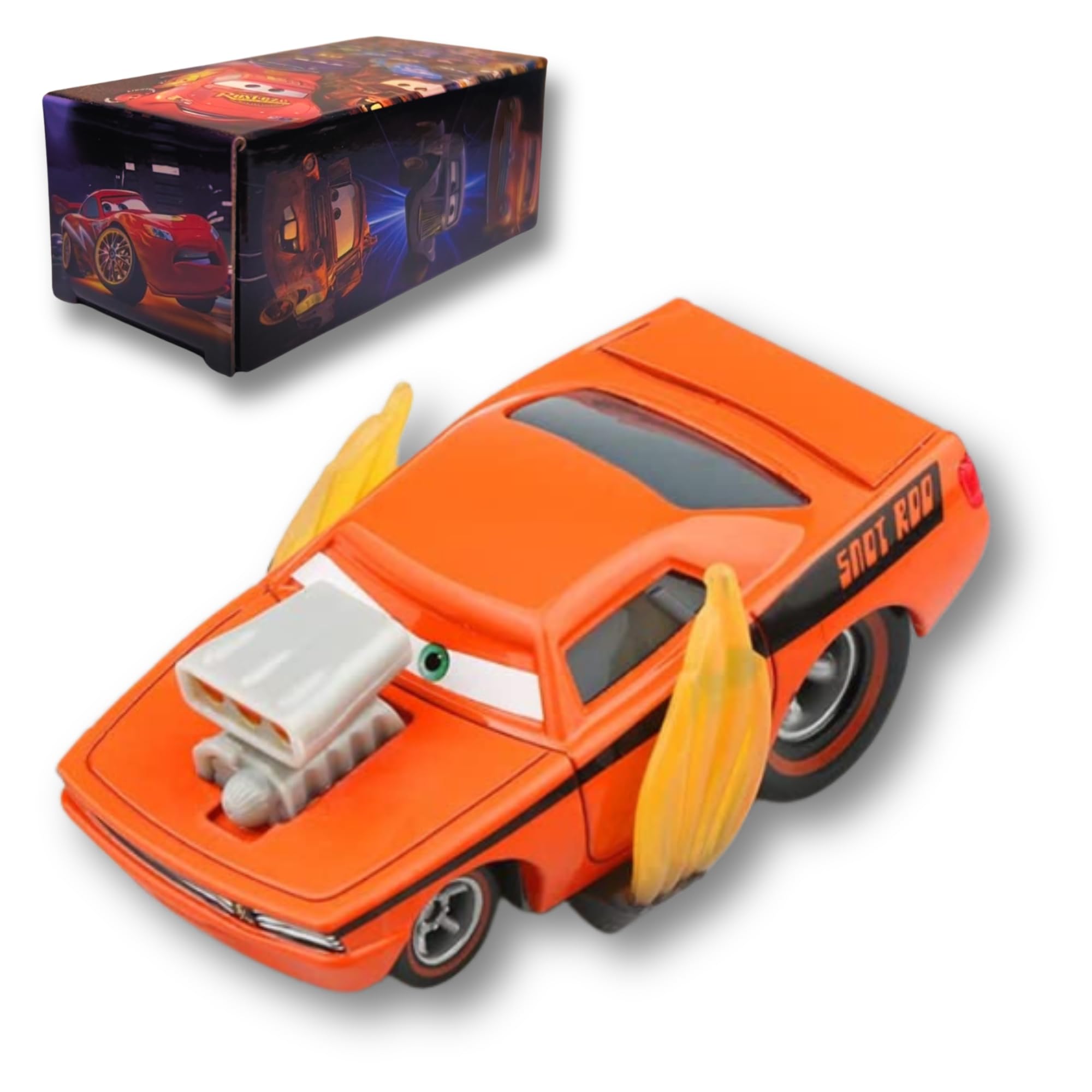 Die-Casting Racers Toy Cars, Safety Alloy Material for Childs, Beauty Color Box Packaging for Your Son Birthday, Inspired by Favorite Characters, Gift for 3+ Years Old (Rotz)