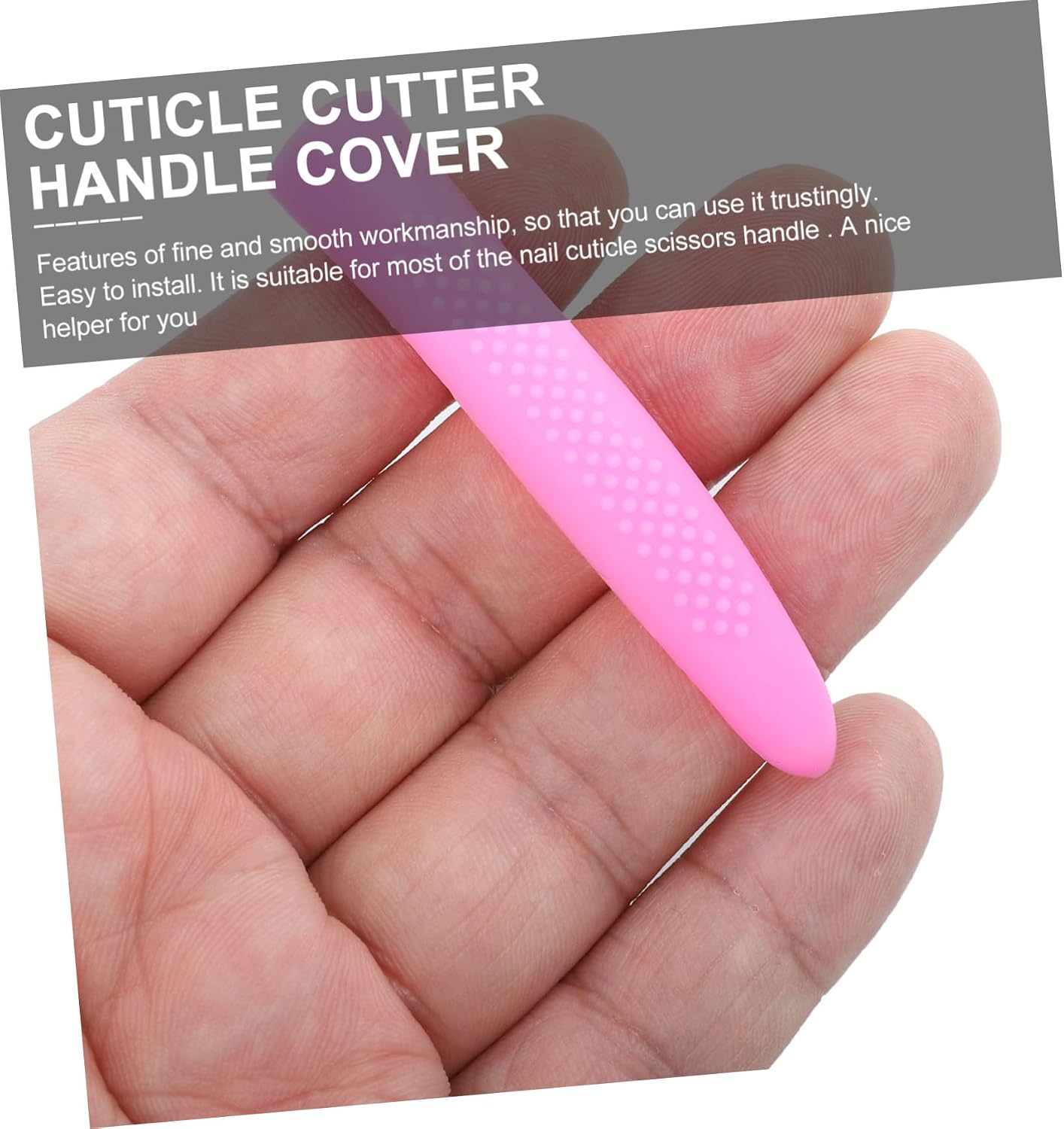 Silicone Nail Scissor Handle Covers Durable and Non-slip Protect Your Trimmer Handles Random Color