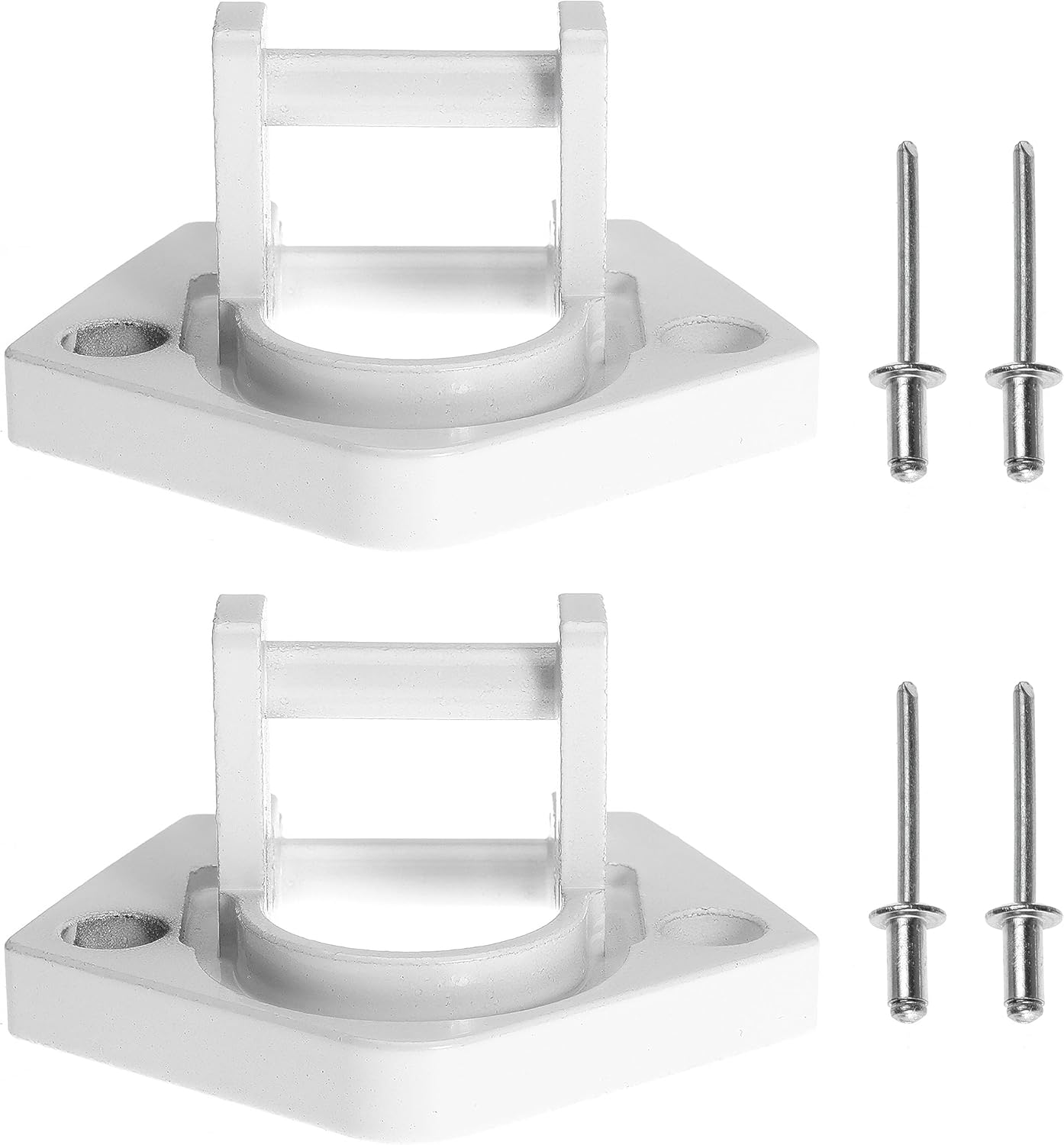 RV Awning Bottom Bracket Foot for Dometic Rounded Hardware for Sunchaser II RV Rounded Hardware Replacement Part (Right or Left (Bracket-U2)