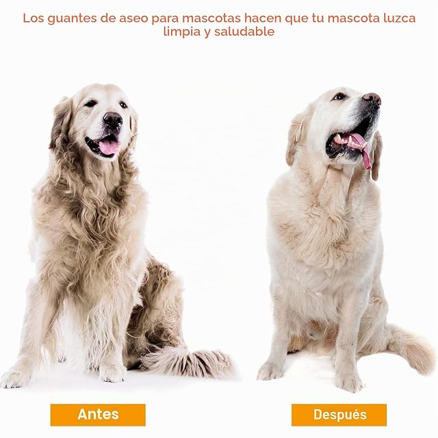 Foto 3 de 6 de BYETOO Guante de Aseo para Mascotas,Guante Quita Pelos Mascota,Cepillo para Eliminar el Pelo,Guante de Masaje…