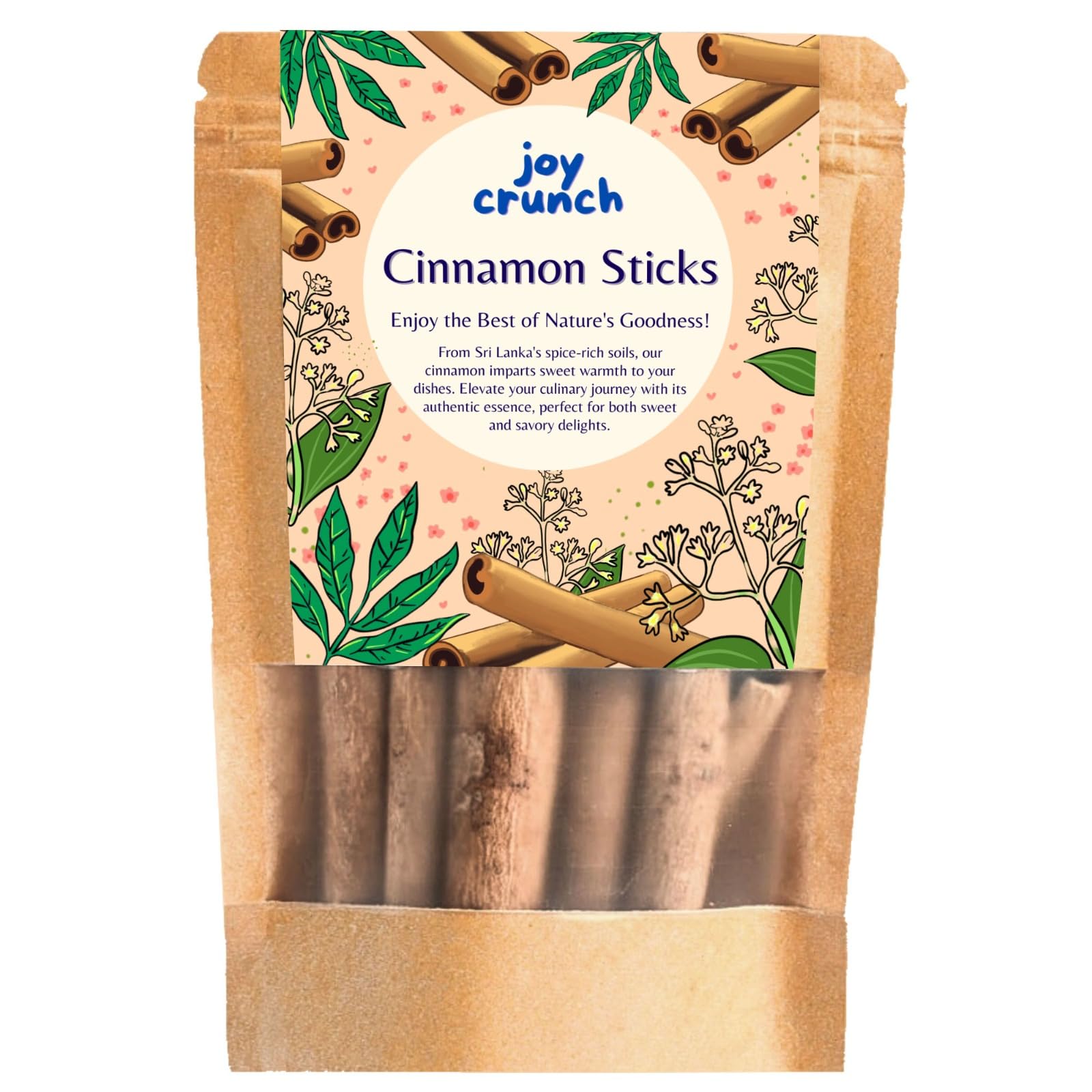 Joy Crunch Premium Cinnamon Stick 100g | Srilankan Cinnamon Sticks Original | Ceylon Cinnamon | Antioxidant Rich & High in Quality | Polished Dalchini Cinnamon Stick (True Cinnamon Sticks) (B0CWCFDPDC) Amazon Price History, Amazon Price Tracker