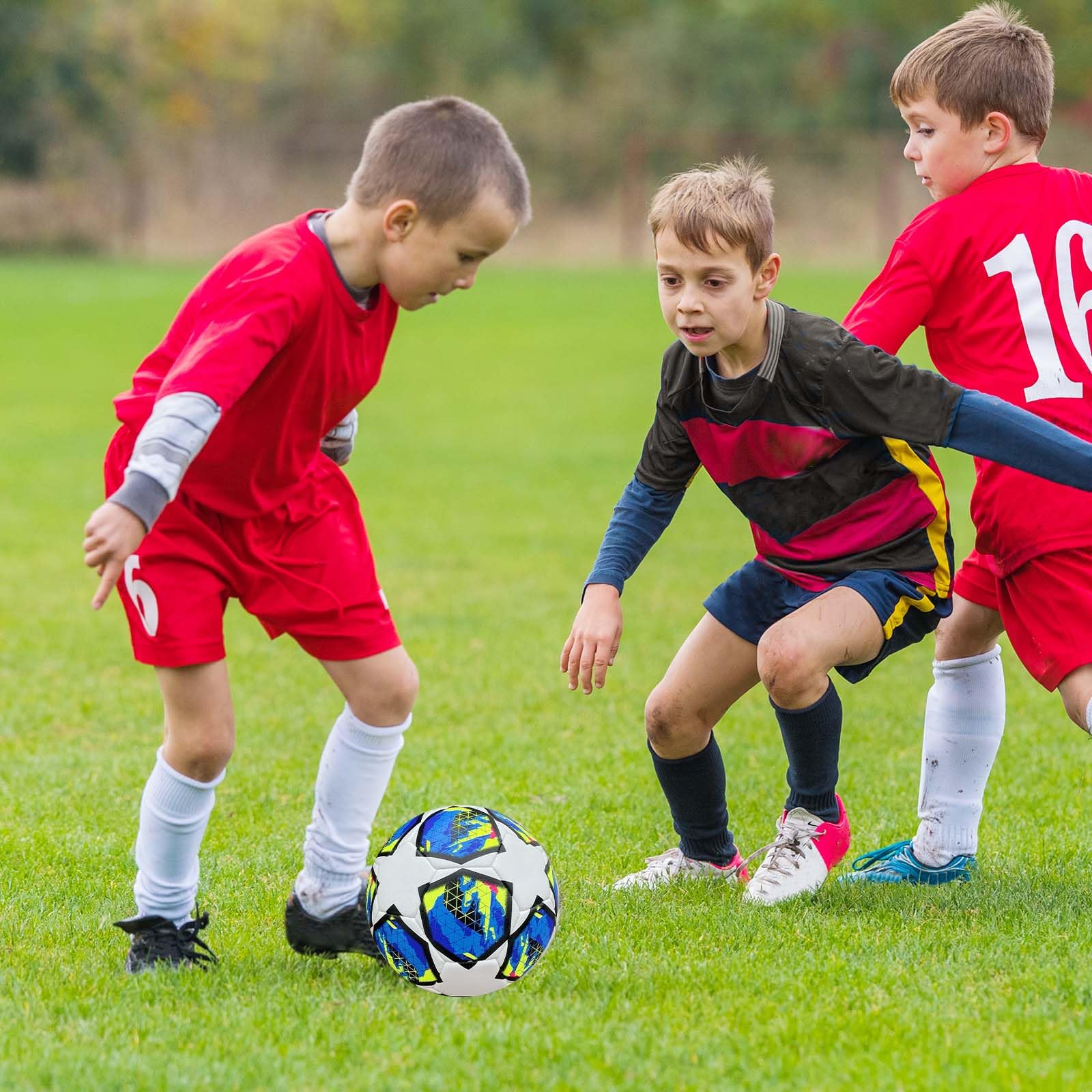2024 League Football, League Ball 2024, Fußball Champions, Fußball Fanartikel Fußballliebhaber Geburtstagsgeschenk Regulär Nr. 5 Ball, Kinder Leichter Trainingsfußball für Jungen/Mädchen