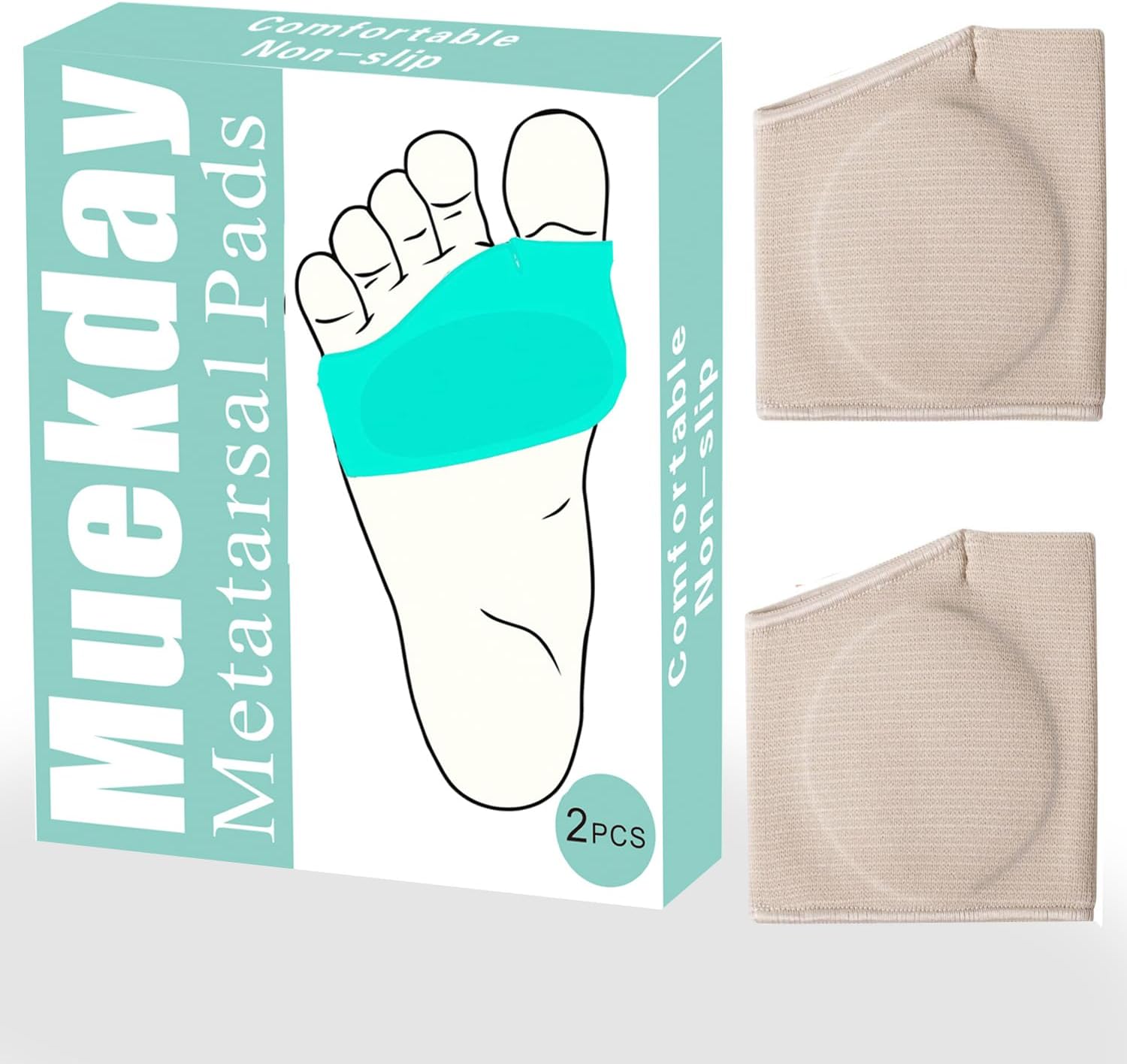 Metatarsal Pads - Ball of Foot Cushion,Soft Gel Foot Pads Metatarsal Foot Forefoot Cushioning Foot Pain Relief,Help Metatarsalgia,Diabetic Feet,Calluses Blisters,Mortons（2Pcs）