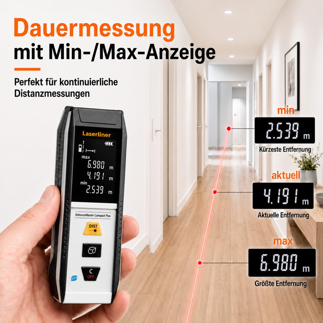 Laserliner Telémetro láser, DistanceMaster