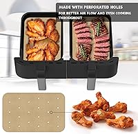 Vista 45 de WMKGG 200 piezas de papel pergamino sin blanquear para hornear, hojas de papel pergamino precortadas de 9 x 13 pulgadas para cocinar, asar a