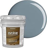 Vista 116 de EVOLVE Pintura e imprimación para interiores, cáscara de huevo (blanco alabastro), 1 galón, cobertura de una capa, excelente oculto, bajo contenido