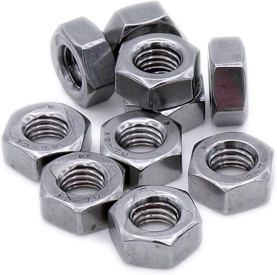 M4 (4mm) All Metal Self Locking Nut - Stainless Steel (A2) (Pack of 20)