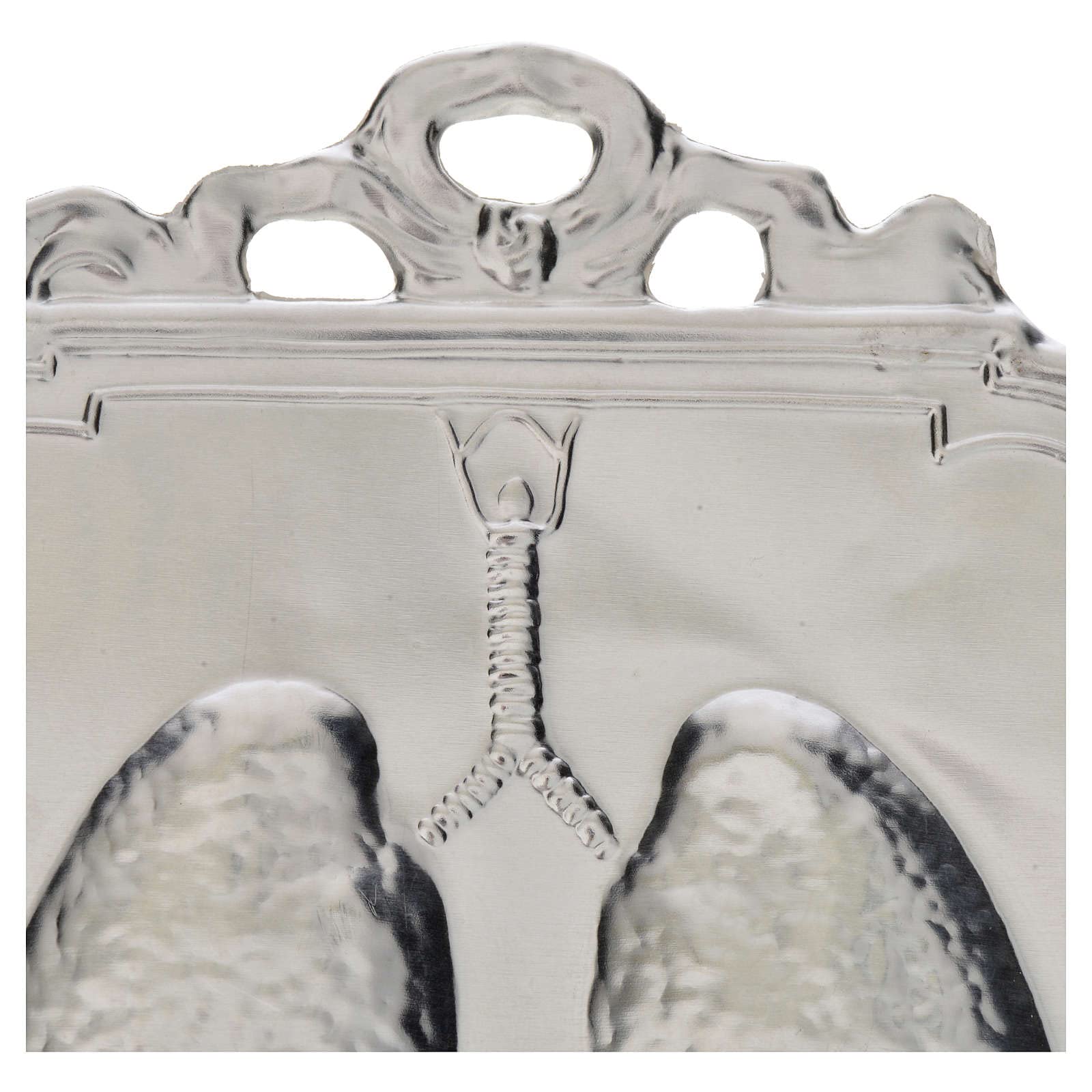 Ex voto polmoni 12x9 cm, Argento