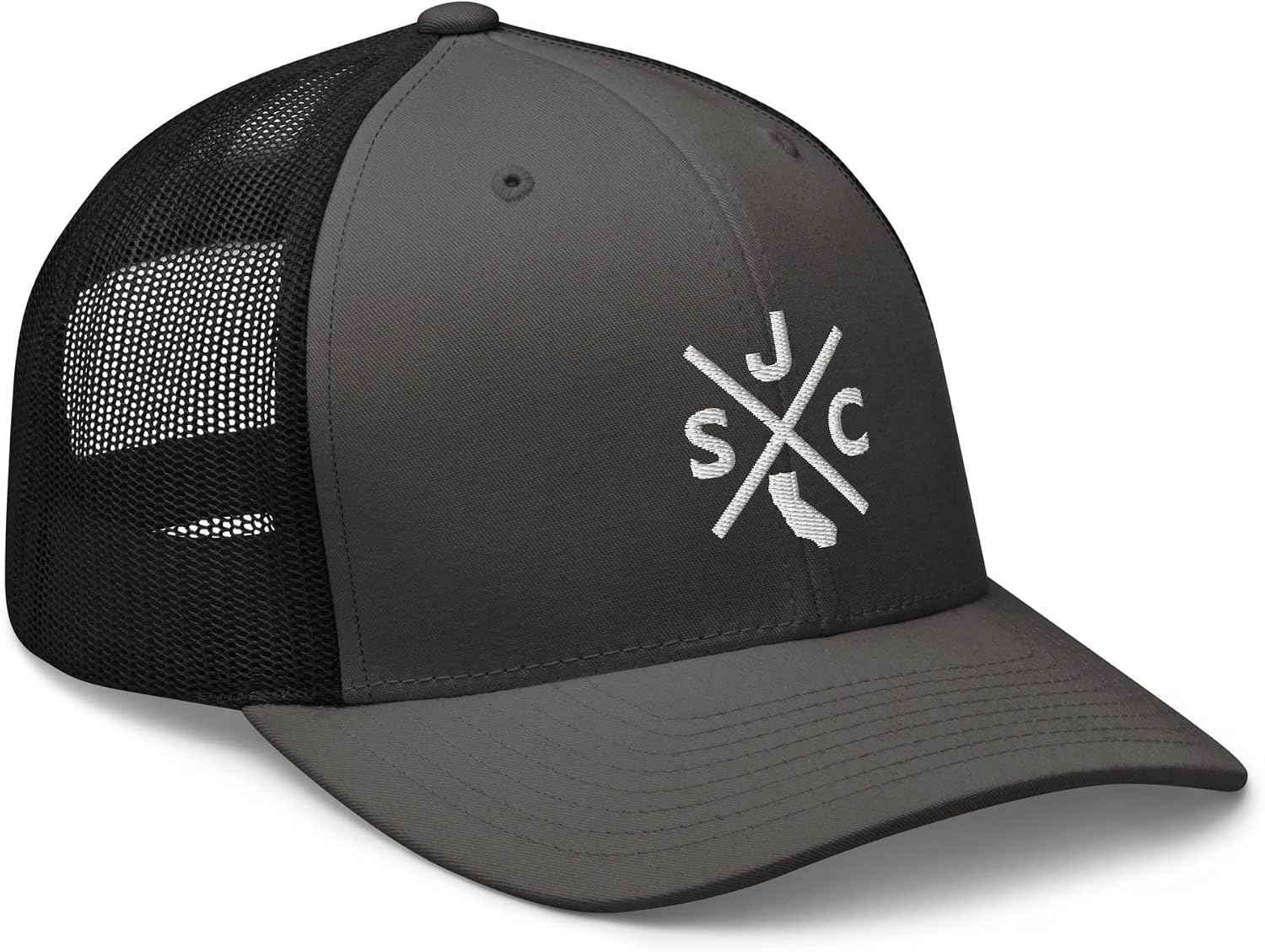 Retro San Jose Trucker Hat Mesh SJC Cross Trucker Cap
