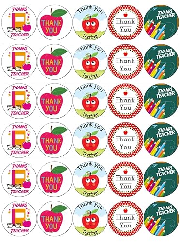 Thank You Teacher School Cupcake Toppers Edible Wafer Paper Fairy Cake Toppers Birthday Celebration Cakes Decorations
