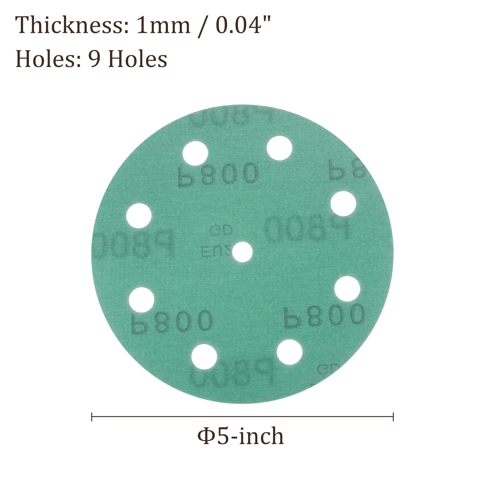 Kozelo 25pcs Green Film Sanding Discs - Image 3