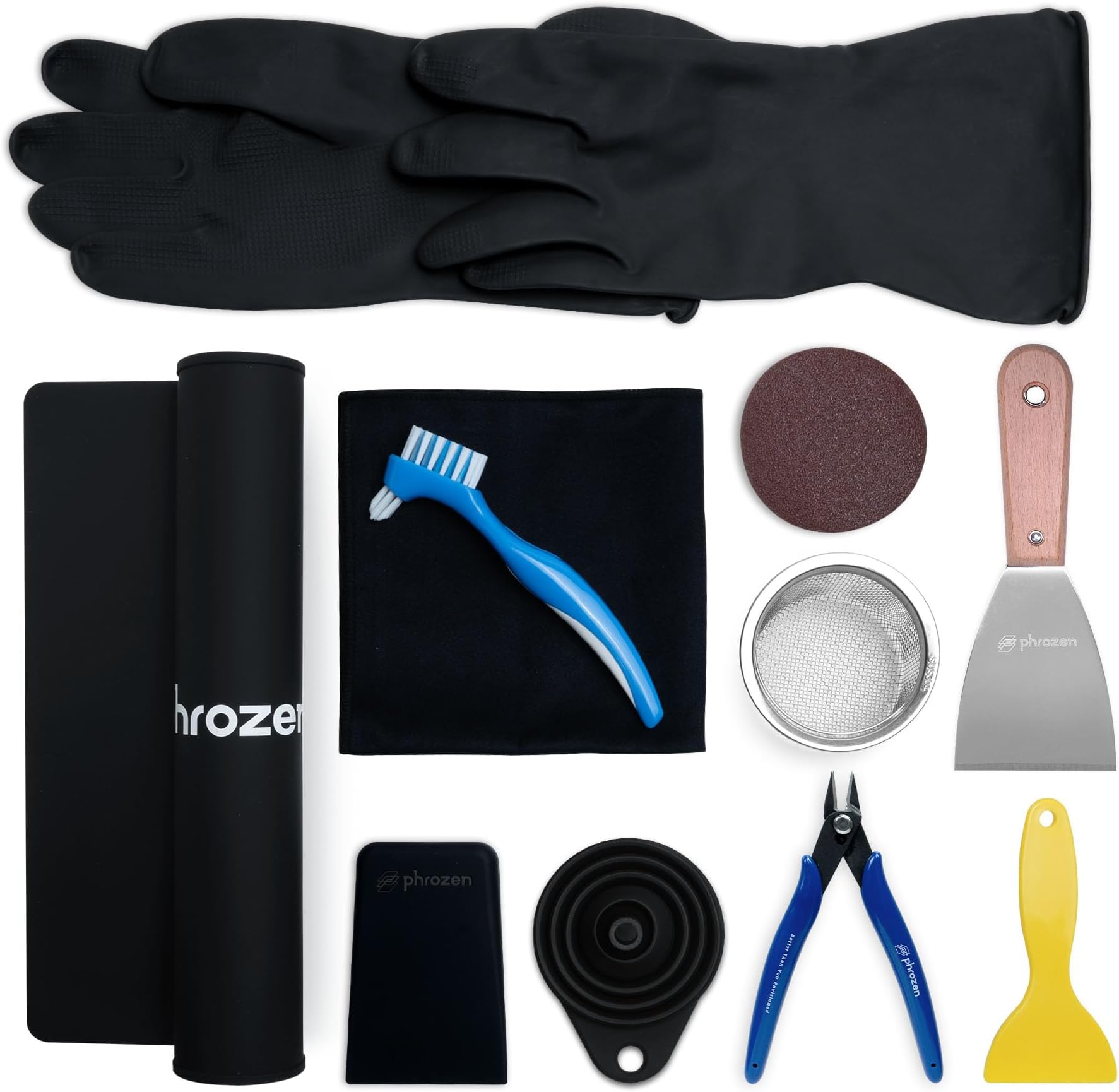 phrozen 3Dプリント後処理キット 3Dプリントアクセサリー 必需品 取り外し 掃除 仕上げツールキット