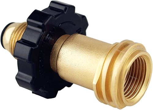 Miniatura 4 de DozyAnt adaptadores para tanque de propano universal POL a QCC1 tipo 1 con llave para ajustar de estilo viejo a nuevo.