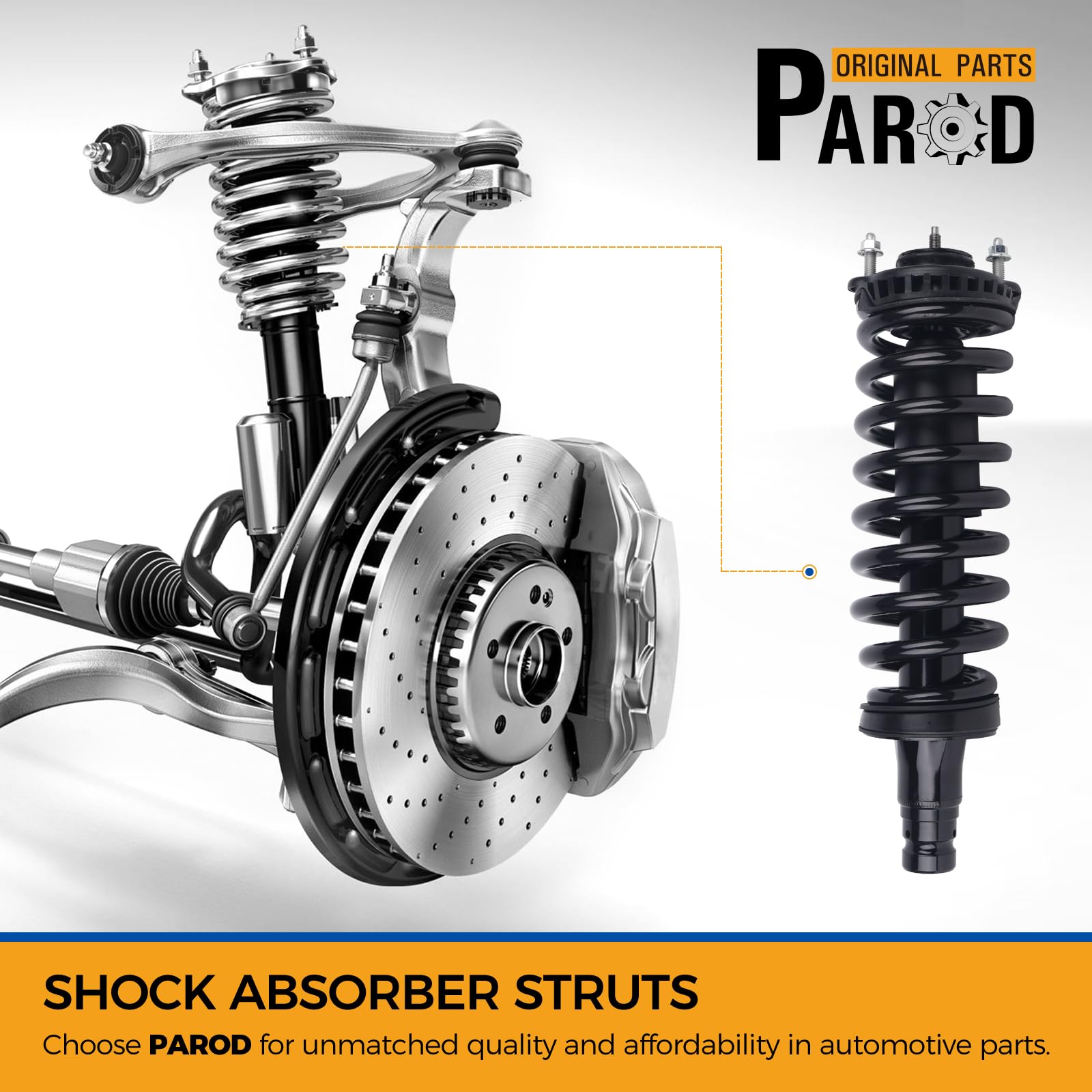 2013-2015 Chevrolet Malibu Front Pair Complete Struts & Coil Spring Assemblies E - Foto 7