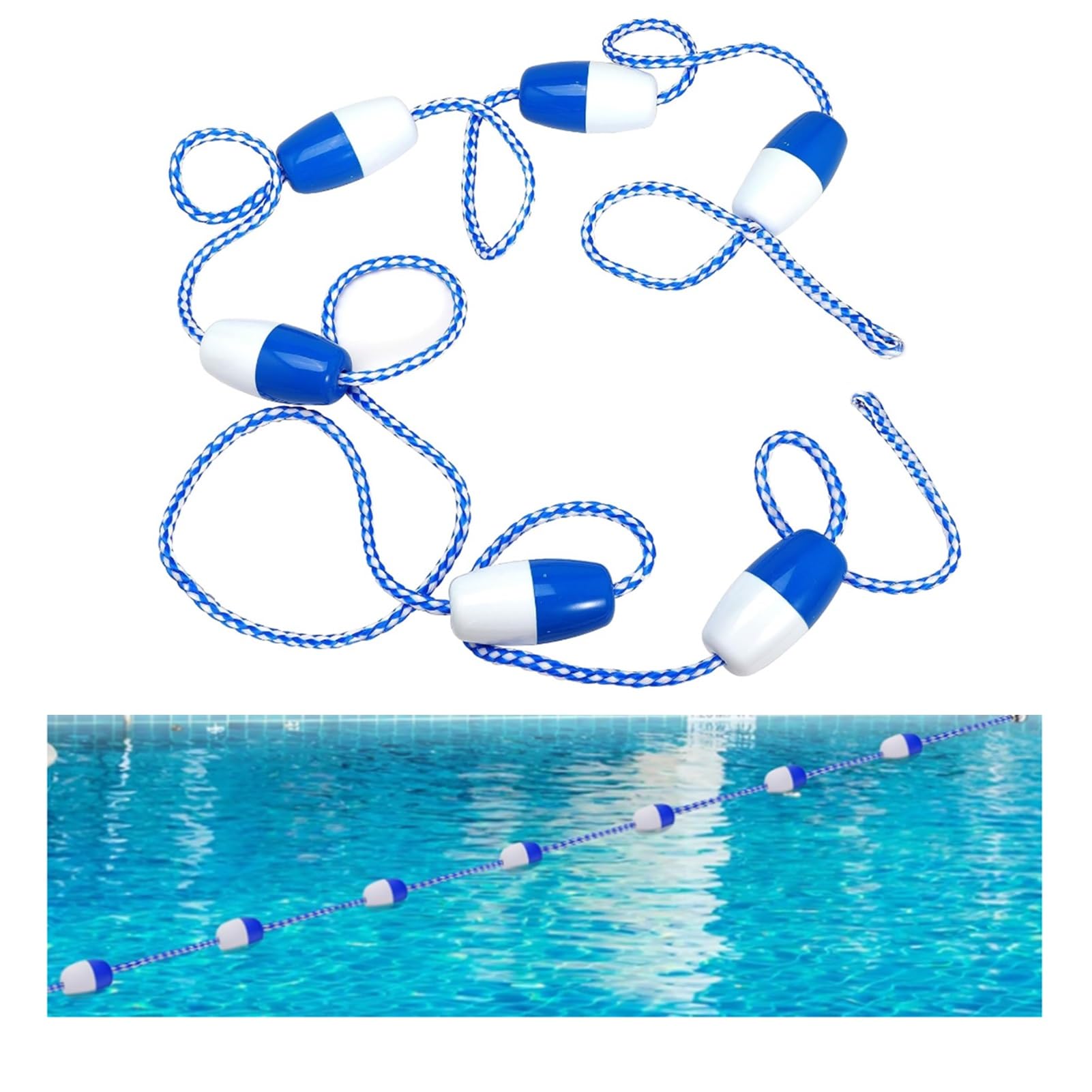 Corde flottante pour piscine pour délimiter les zones de jeux et de nage
