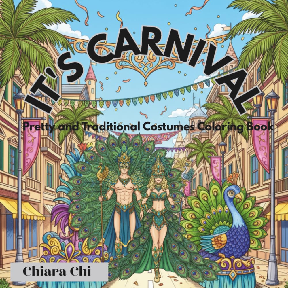 IT'S CARNIVAL: Pretty and Traditional Costumes Coloring Book