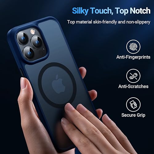 Miniatura 5 de TORRAS Funda magnética para iPhone 12iPhone 12 Pro a prueba de golpes 100 compatible con Magsafe ultradelgada y resistente de plástico duro delgada