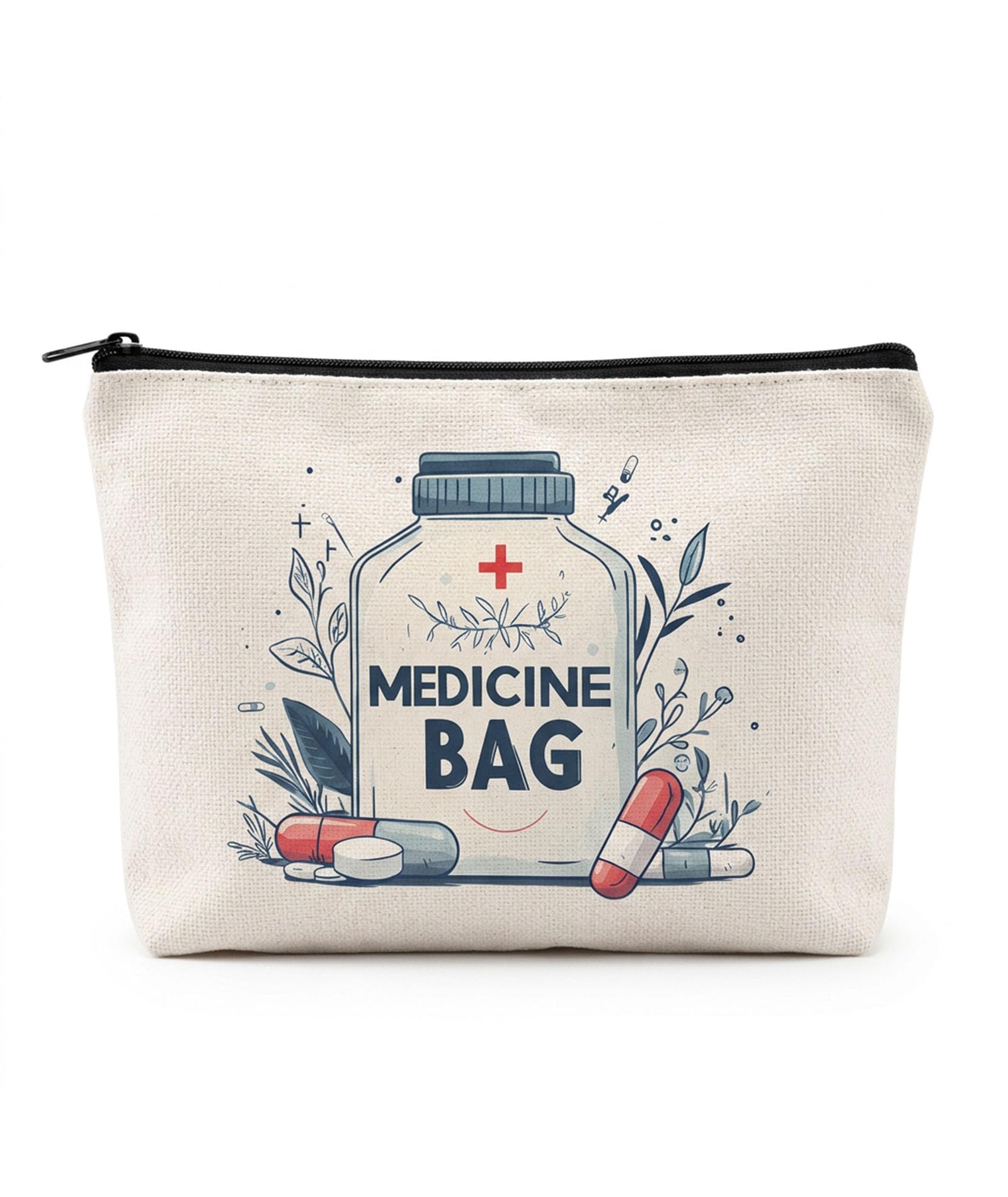 Medicine Pouch for Travel, Portable Medicine Pouch Organizer for Daily Use, Compact Travel Pouch for Medications and Essentials, Ideal for Office Workers and Elderly Users-image-20