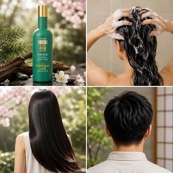 Hayashi System Hinoki Shampoo for Thinning Hair, 10.1 Fl Oz