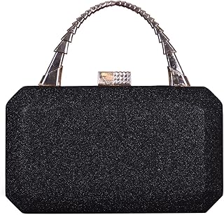 Soiree Bag With Cross Chain For Women BLACK