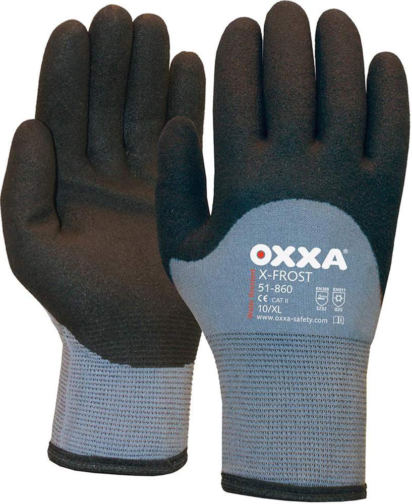 Oxxa 1 51 860 10 Handschuh "x-Frost", grau/schwarz, Größe 10