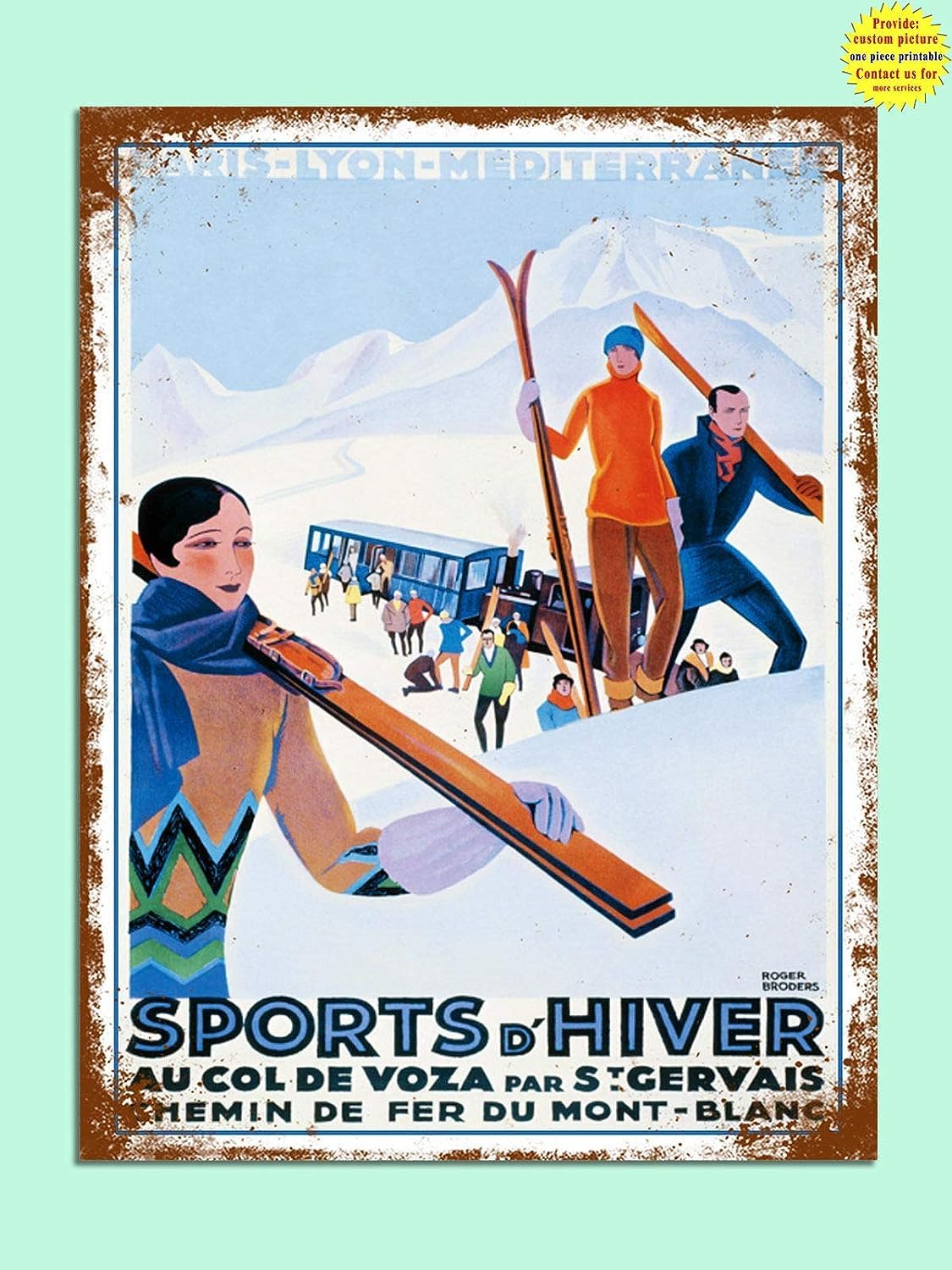 Bioprocess Sports Skiing Poster Metal Signs Retro Tin Plate Pub Bar Shop Decor Christmas Props Plaque/Tin Sign 8X12 Inch