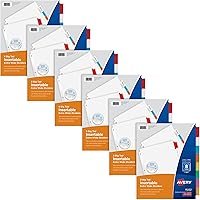 Vista 15 de Avery Separadores Insertables de Solapas Extra Anchas para Carpetas de 3 Anillos, Juego de 5 Solapas, Papel Blanco, Solapas Transparentes, Funciona