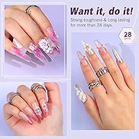 Vista 7 de Kit de uñas acrílicas SAVILAND con taladro: juego profesional de polvo acrílico de 0.5Oz transparente/blanco/rosa y líquido de 50ml con taladro