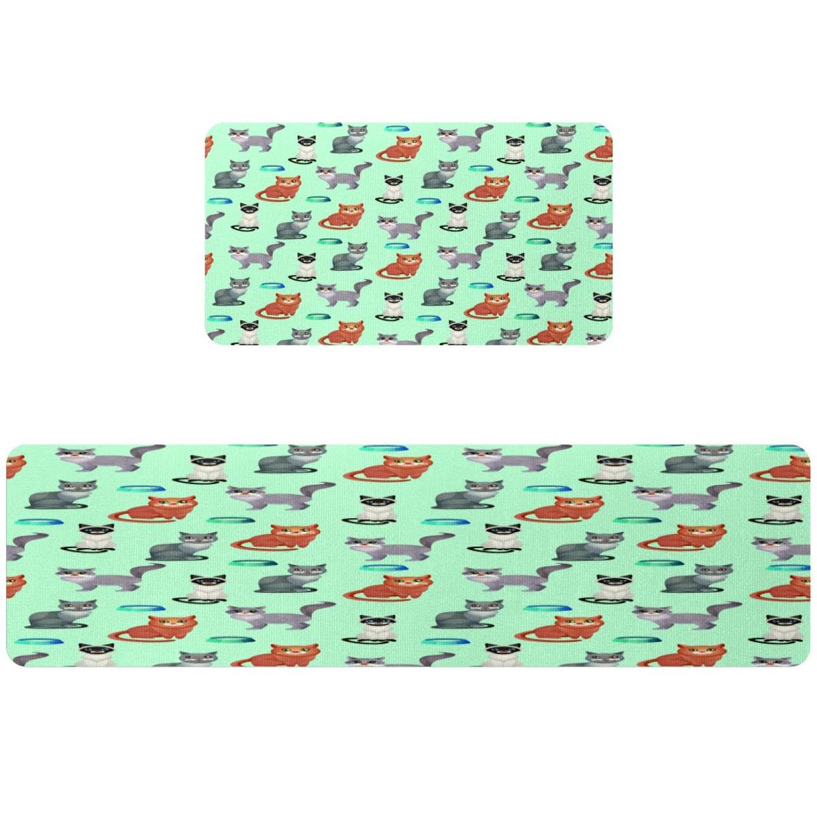 Alfombra de cocina absorbente VAPOKF juego de 2 alfombrillas lavables para el suelo