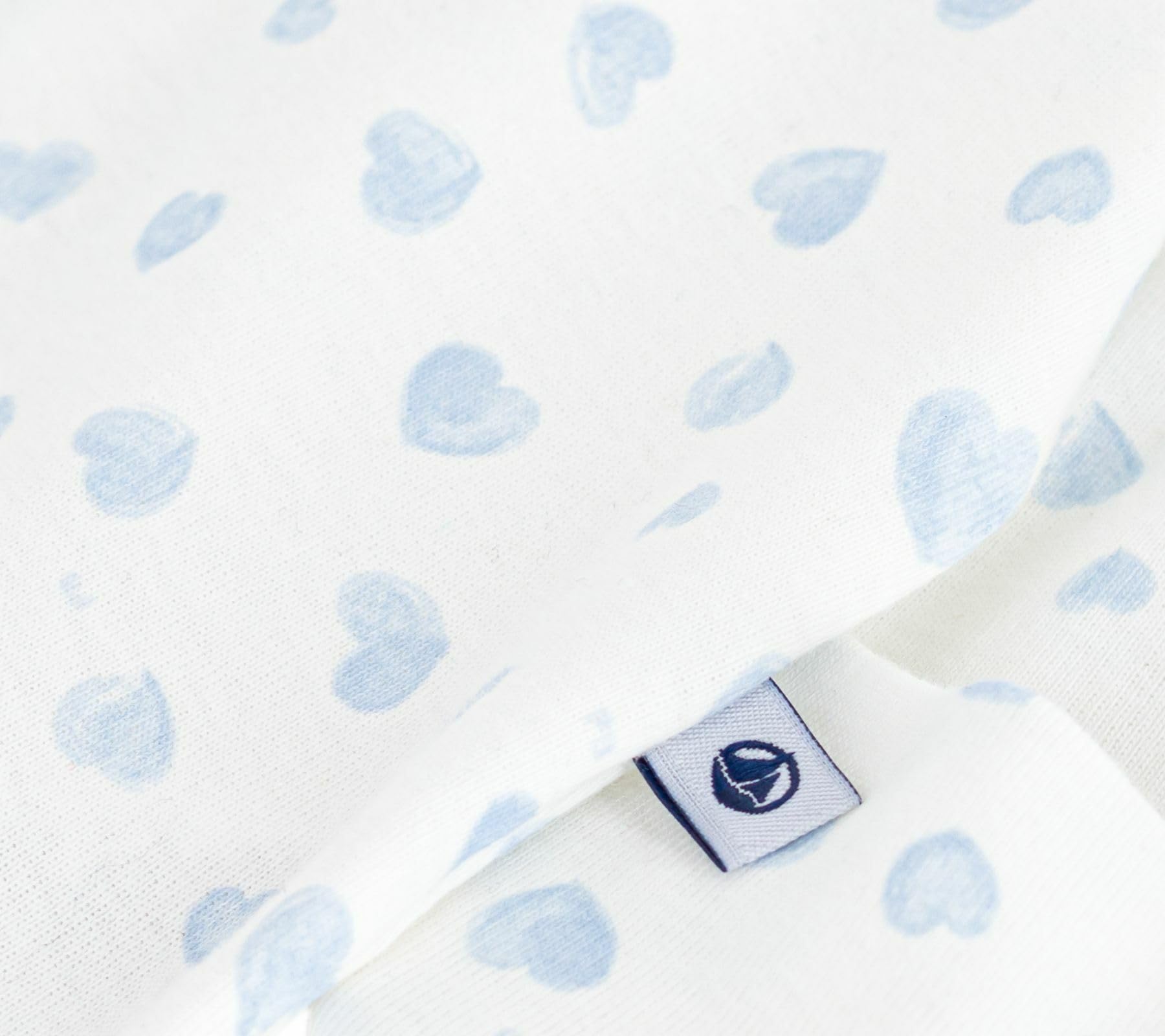 Petit Bateau Pyjama Bébé en Coton À Col Imprimé Coeur A0dz301 Vêtements Nuit Mixte bébé (Lot de 1)