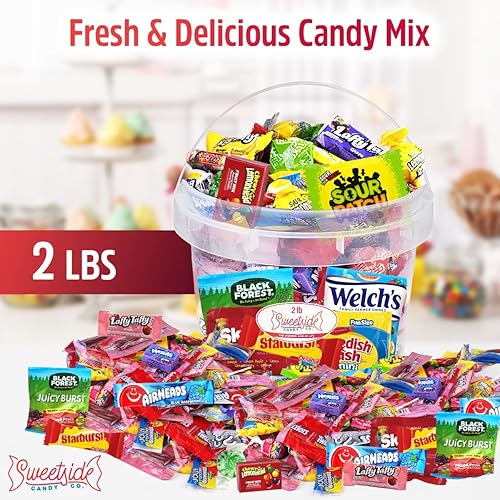 Vista 2 de Paquete variado de dulces a granel, paquete de cuidado de 2 libras, cesta surtida, regalo de aperitivos, regalo surtido de oficina para fiestas