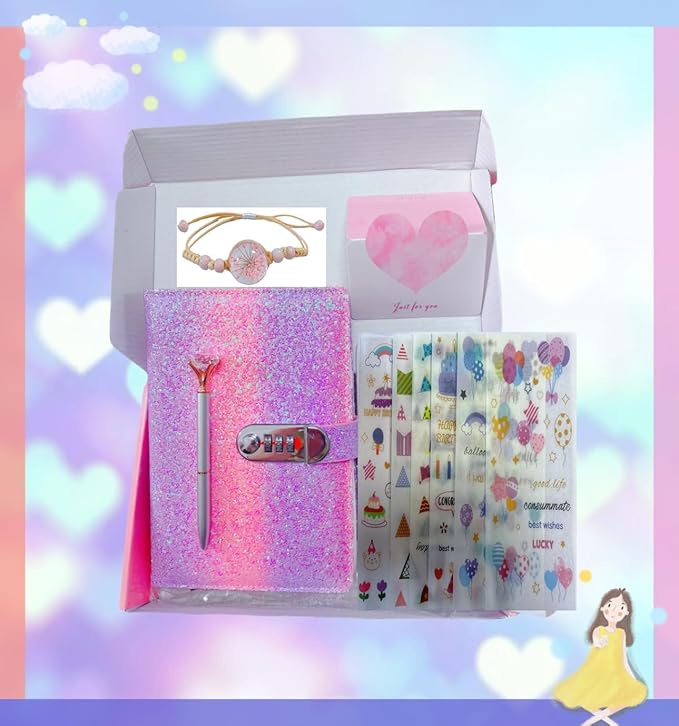 Diario con Candado para Niñas y Mujeres A5 miniatura 7