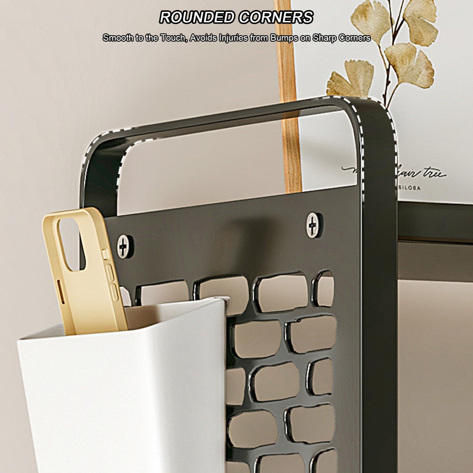 Libreria compatta da scrivania, piccola mensola per ufficio, fai da te, con pannello appeso, decorazione per la casa, 30 x 20 x 18 cm, ideale per accessori da ufficio e soluzioni salvaspazio