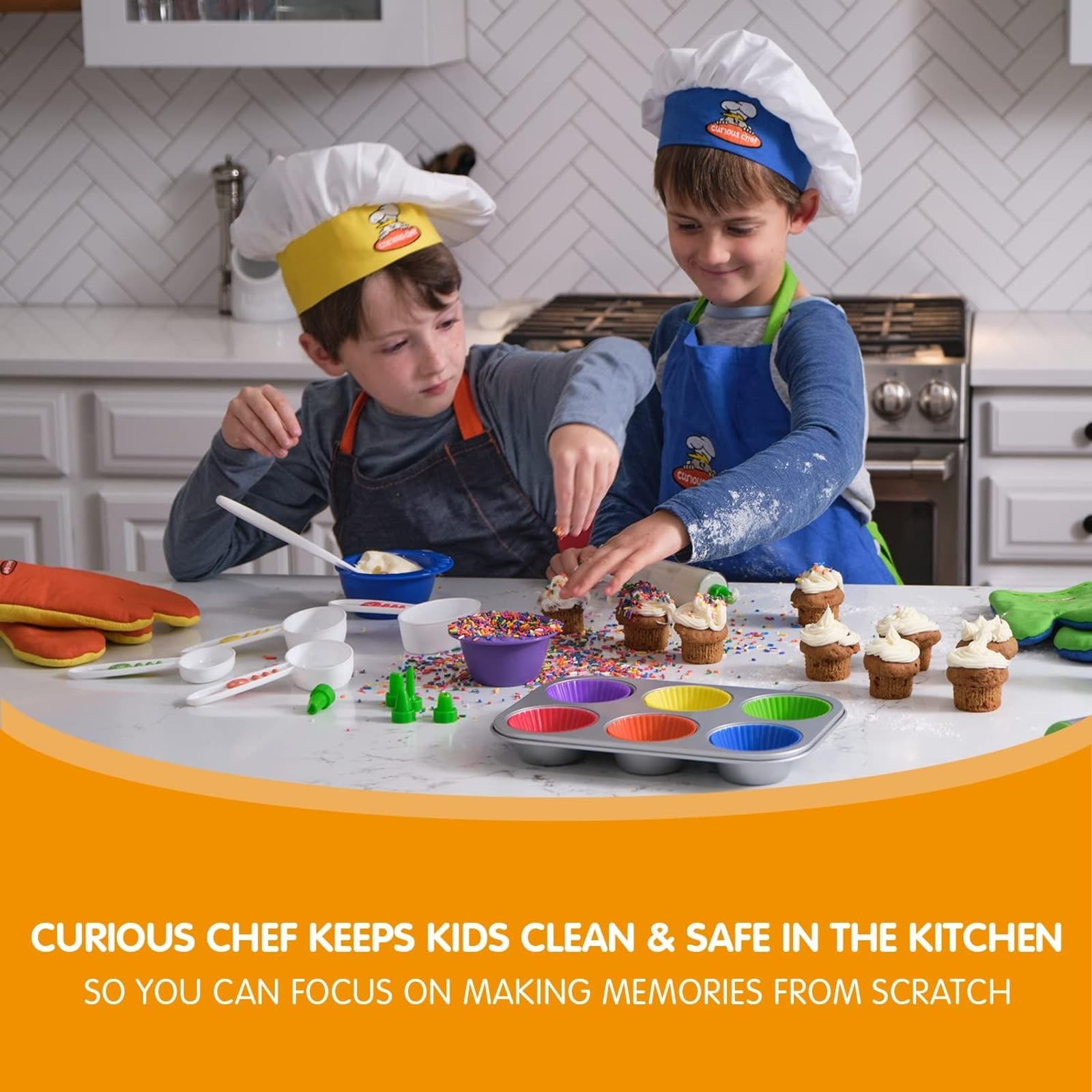 Amazon｜Curious Chef 子供用調理器具キット 11ピース 本物の