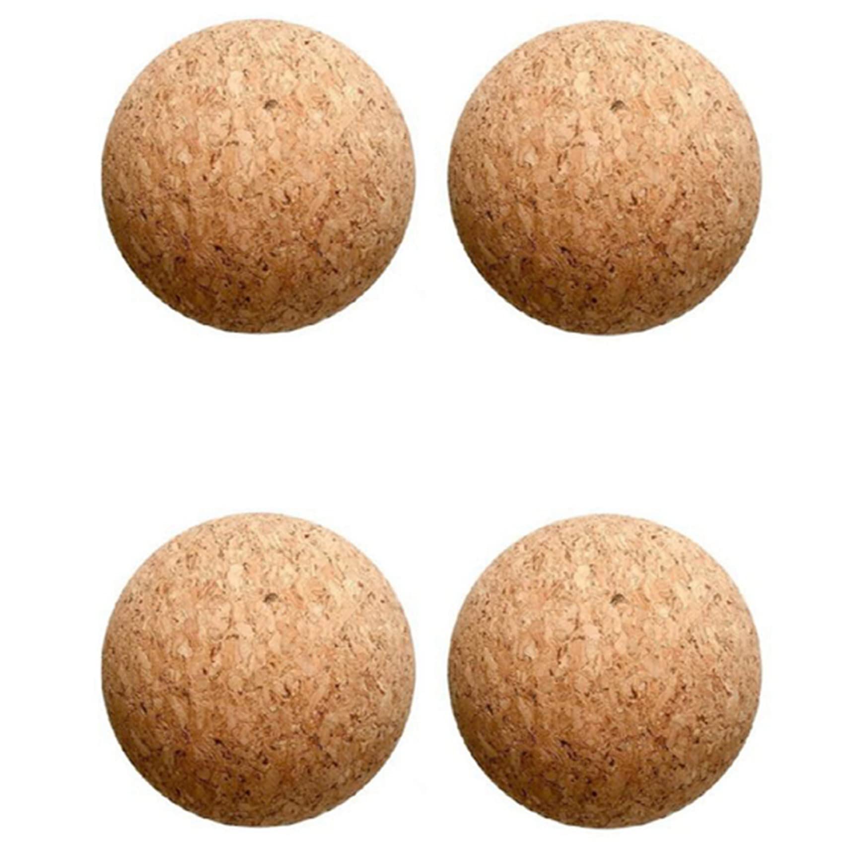 Atozs 4 Pieces Wooden Cork Ball Wine Stopper, Cork Ball Stopper For Wine Decanter Carafe Replacement 2.1 Inch/ 5.5 Cm