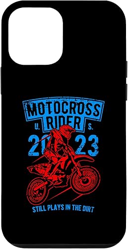iPhone 12 mini Motocross Dirt Bike Motorcycle Racing Distressed Design Case