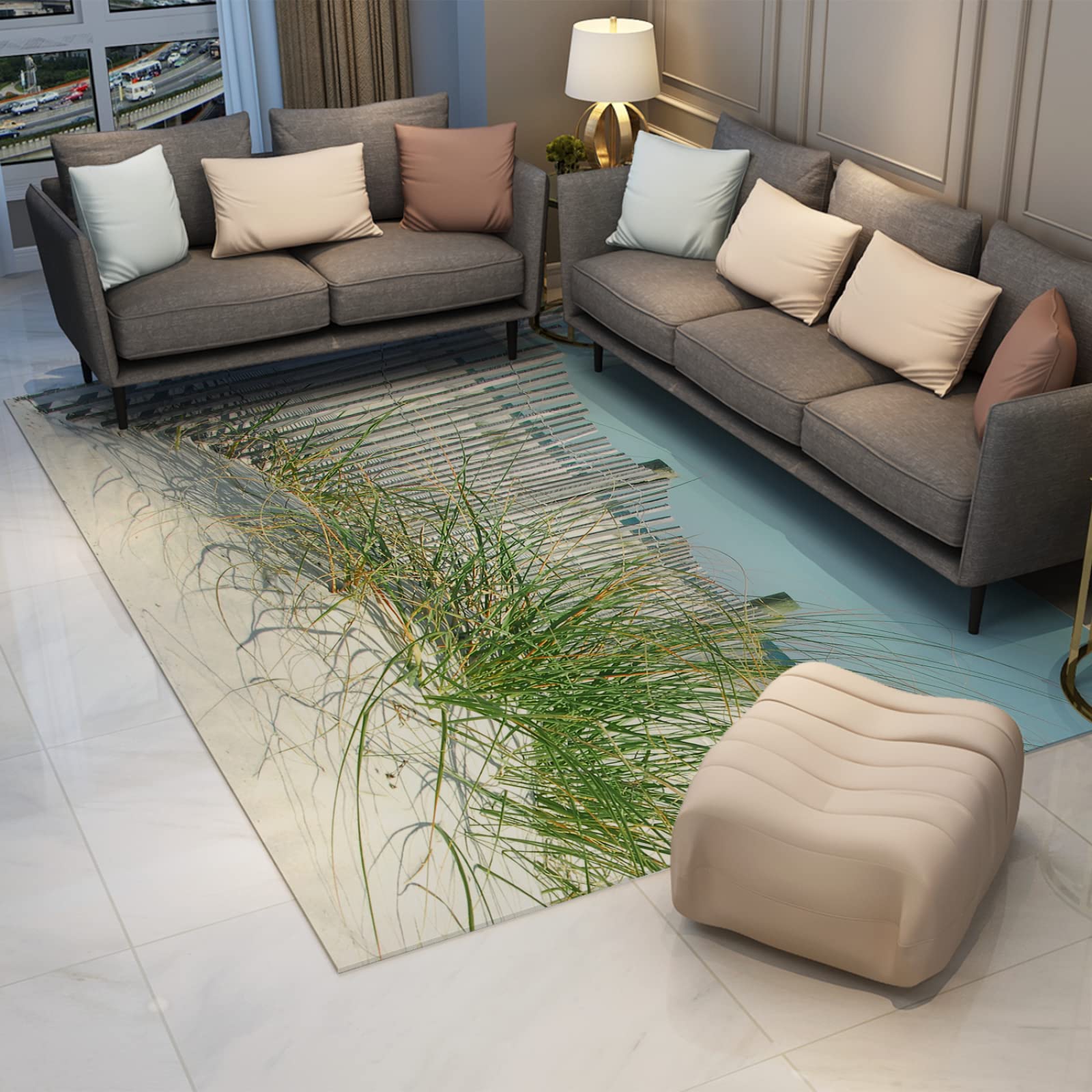 Lato do wnętrz nowoczesny współczesny dywanik plaże trawa dywan maty podłogowe plaża płot wzór salon sypialnia biuro obszar dywaniki 13 cm x 20 cm