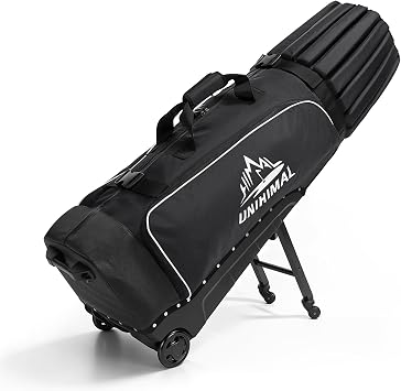 uniHimal Golf Travel Bag with 4-Wheel System, Recycled Fabric&Password Lock