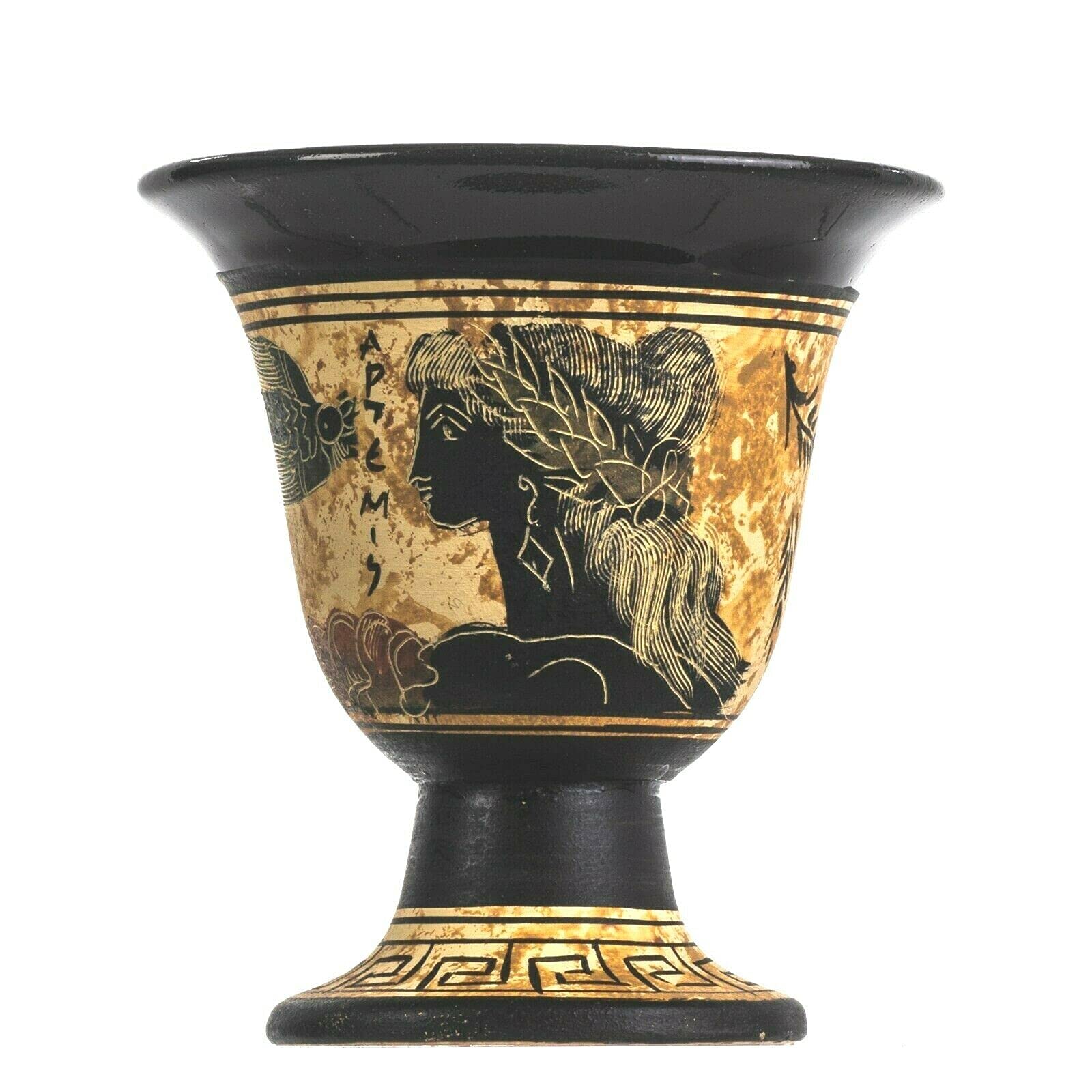 Beautifulgreekstatues Pythagoras Cup Of Justice Pythagorean Fair Mug Ancient Greek Goddess Artemis Hand Painted Ceramic Usable