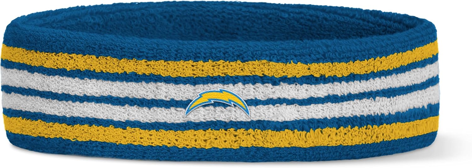 For Bare Feet NFL Officially Licensed Team Logo Headband & Wristband Combo Pack Team Color OSFM image 5