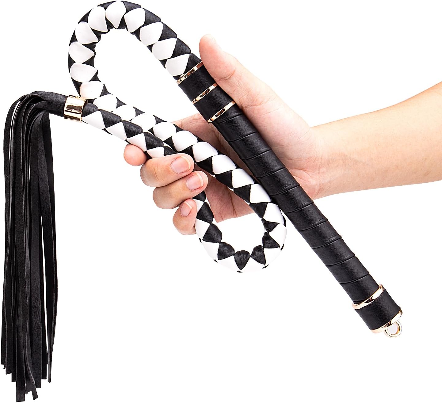 Sm Leather Restraint Bondage Sex Toy for Couple Sm Leather Restraint Bondage Sex Role Play Training Whip Flriting and Teaser Whip for BDSM Role Play