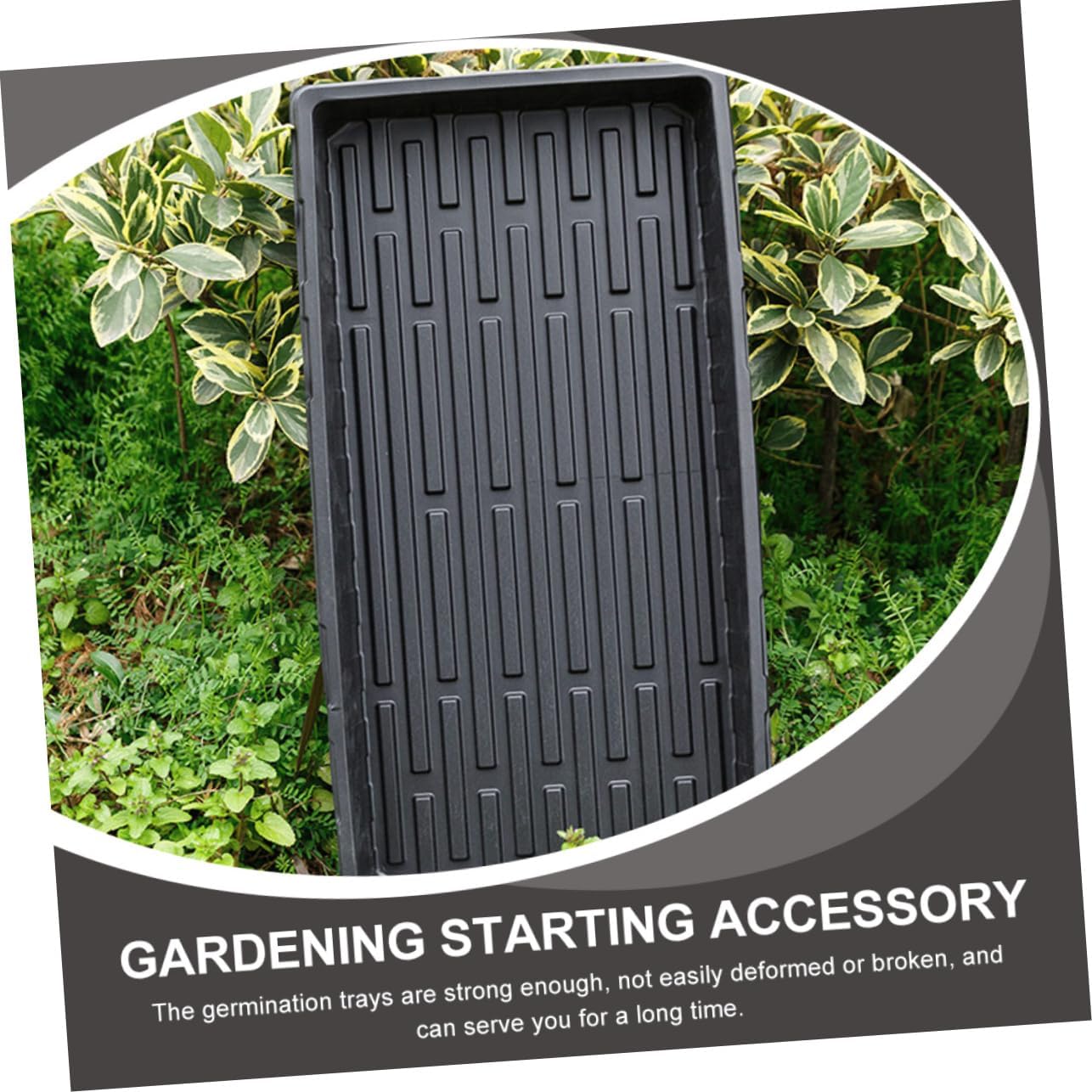 Toyvian 3Pcs Thick Seedling Trays for Plant Germination Durable Gardening Starter Trays for Greenhouse and Vegetable Planting Thick Convenient for Starting