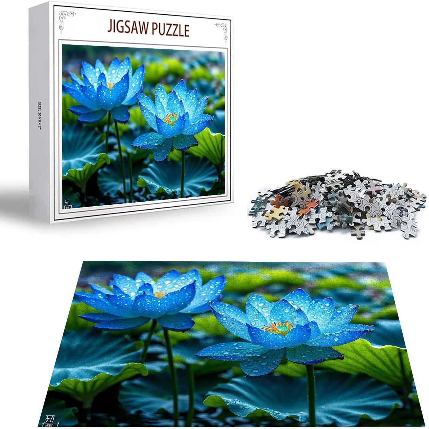 Puzzle 4000 Pièces Adulte Puzzle Lotus Puzzles Classiques, 4000 Pièces Jeu éducatif défi Jouet Puzzles Feuille Art DIY Jeu Occasionnel Jouets Cadeau Intéressants Ami De La Famille Approprié S-271